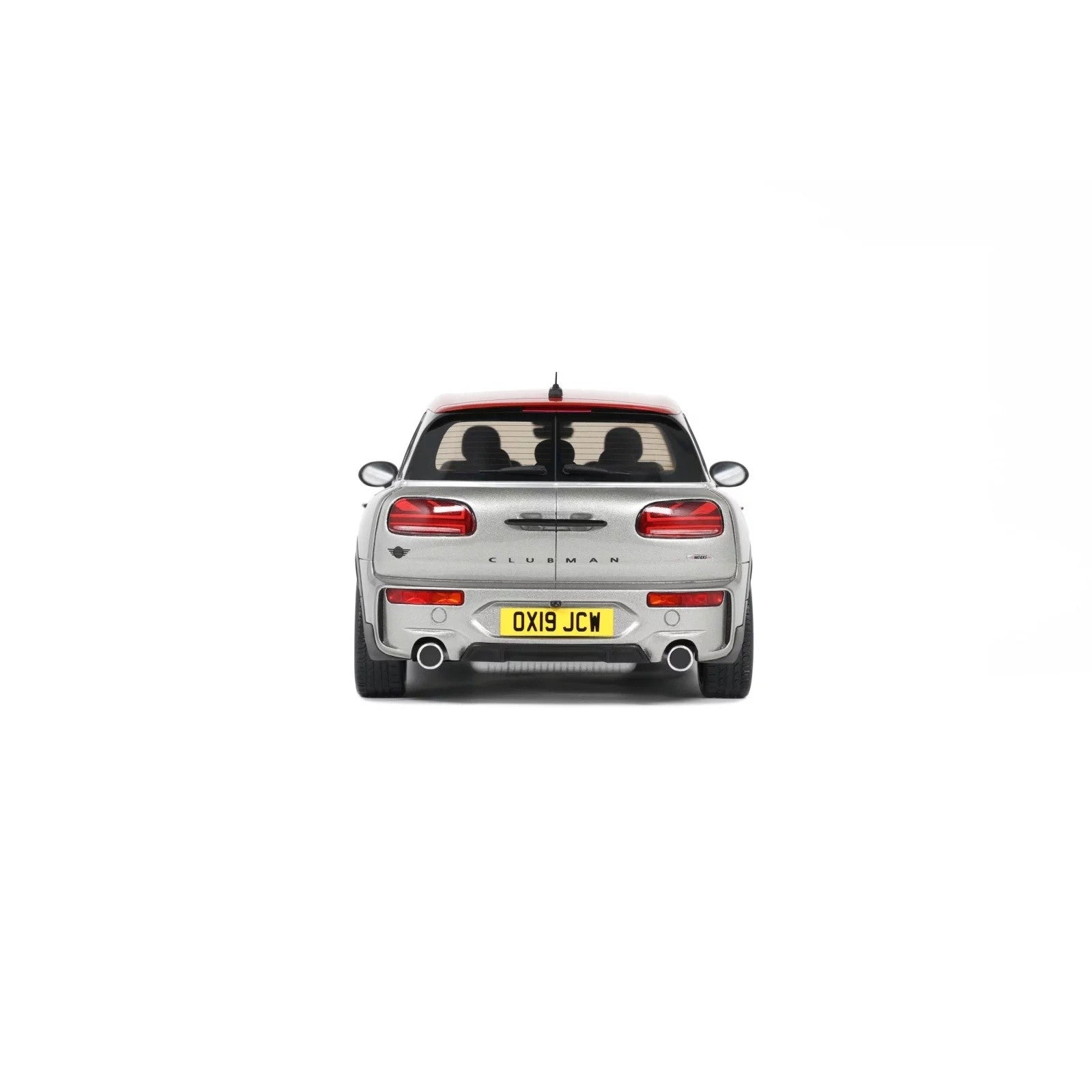 Mini Clubman (F54) JCW 2021 Melting Silver III Red Deco 1:18 - 87580