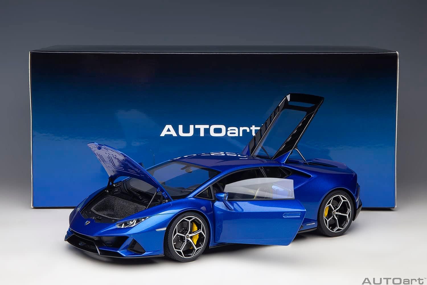Lamborghini Huracan Evo 2019 Blu Nethuns 1:18 - 87615