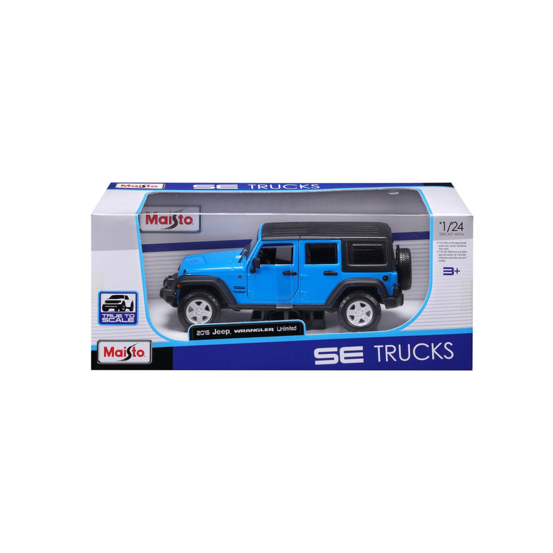 Jeep Wrangler Unlimited Sport 2015 Blue 1:24 - 87667