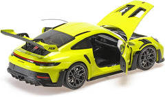 Porsche 911 GT3 RS 2023 Acid Green with Black Wheels 1:18 - 87670