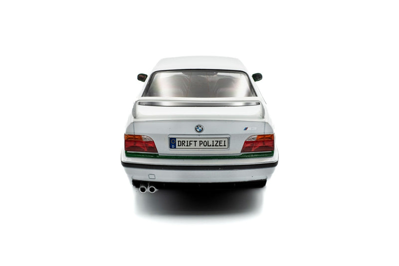 BMW M3 (E36) Coupé Drift Polizei 1991 White Green 1:18 Solido - 87807