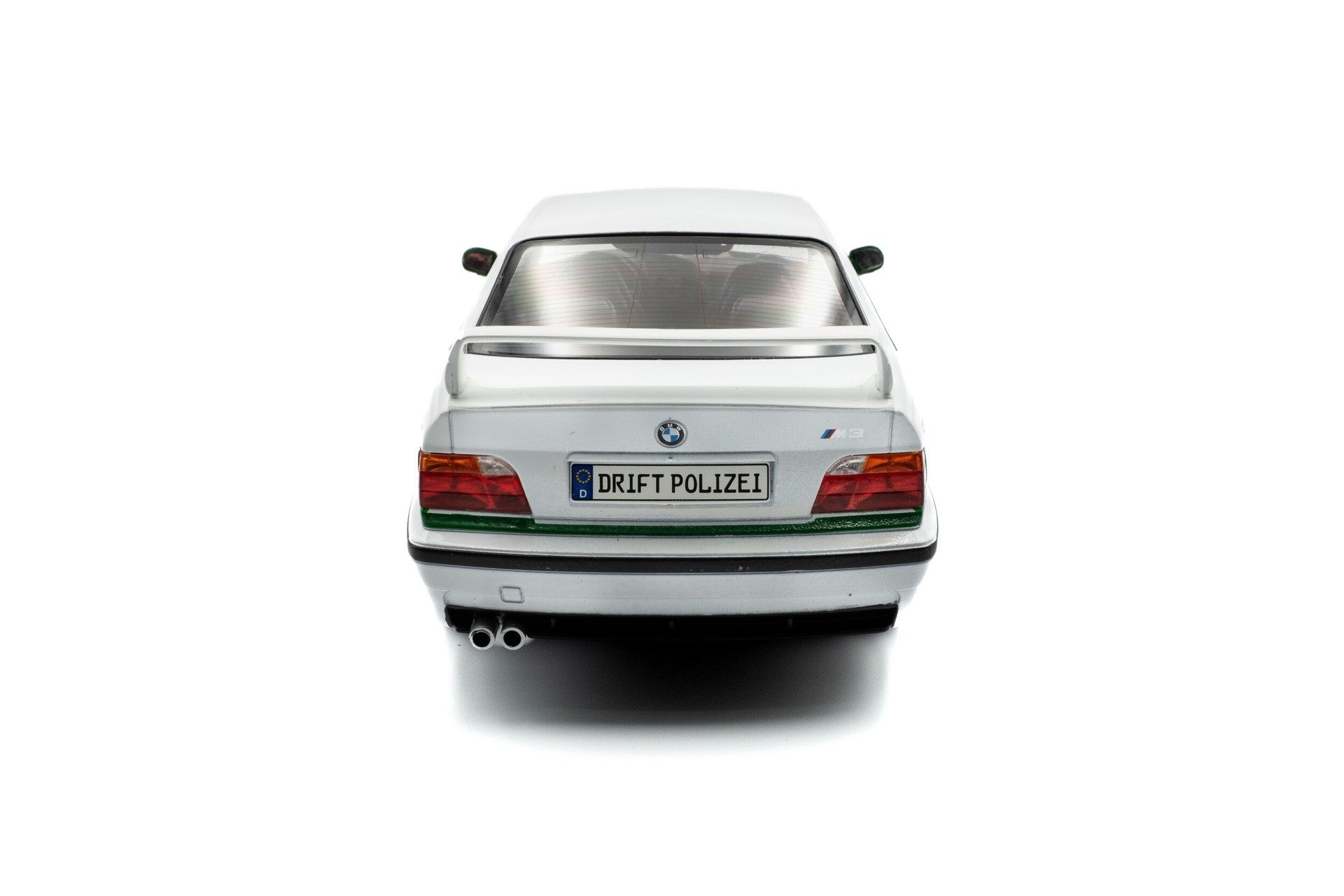 BMW M3 (E36) Coupé Drift Polizei 1991 White Green 1:18 Solido - 87808