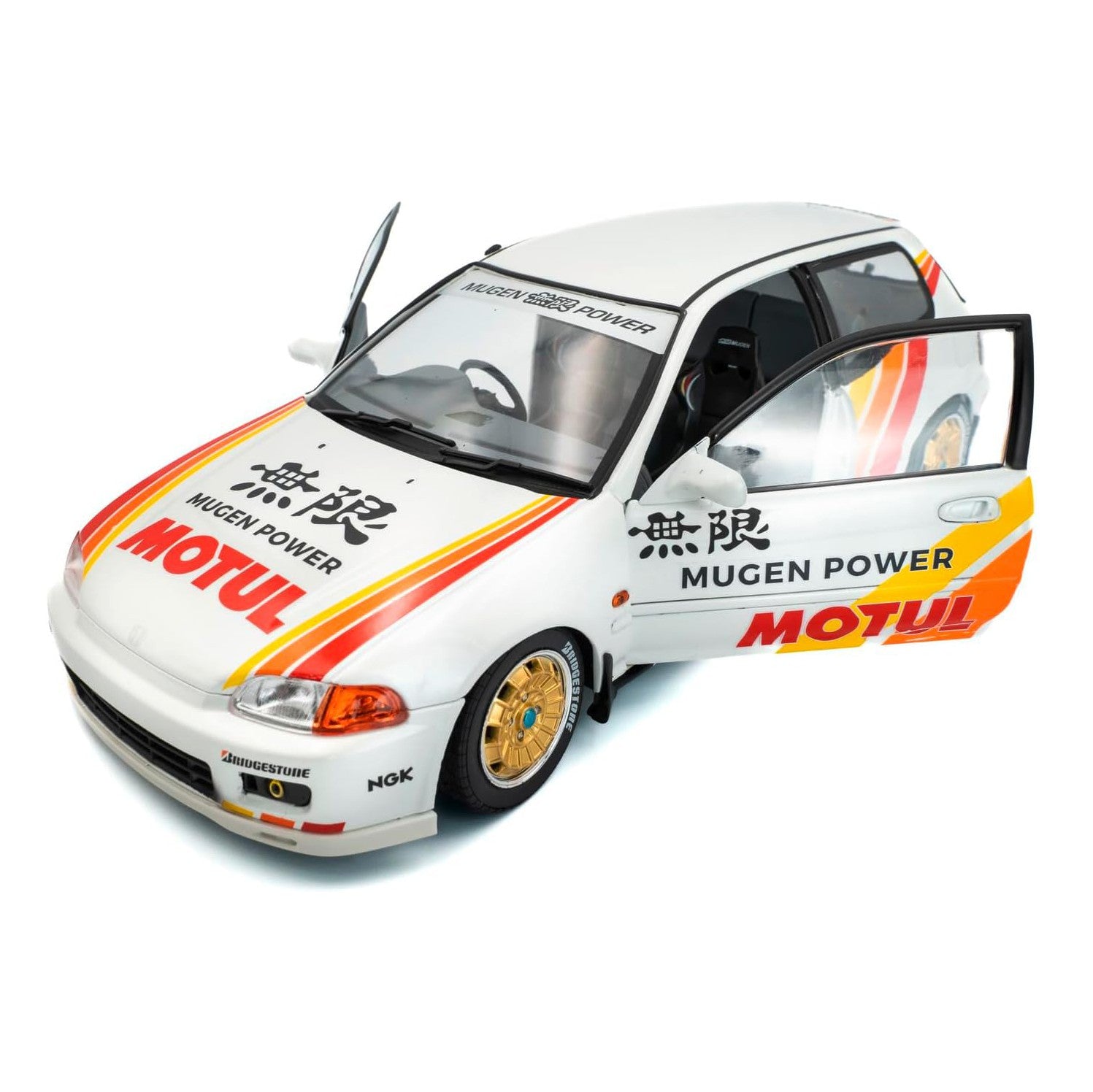 Honda Civic (EG6) Works "Mugen Racing" 1992 Bianco Motul 1:18 Solido - 87816