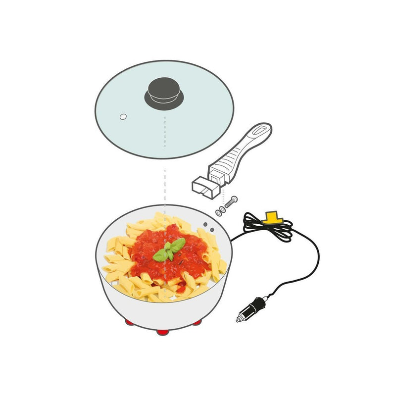 Electric Saucepan pentola elettrica - Ø 18 cm - 12V - 170W - 13A - 87871