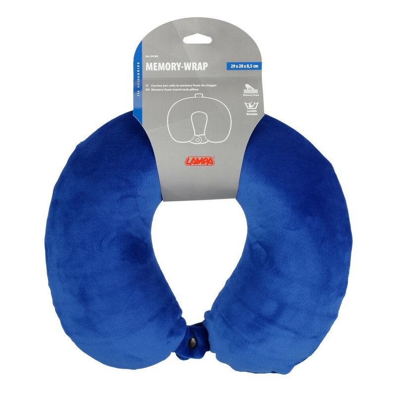 Memory-Wrap Cuscino per Collo in Memory Foam da viaggio Blu Navy - 88147