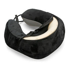 Neck-Luxe Cuscino per collo ergonomico da viaggio Nero - 88153