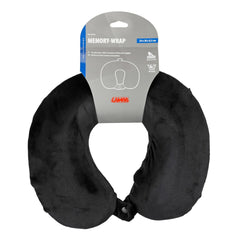 Memory-Wrap Cuscino per Collo in Memory Foam da viaggio Nero - 88157