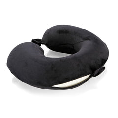 Memory-Wrap Cuscino per Collo in Memory Foam da viaggio Nero - 88158