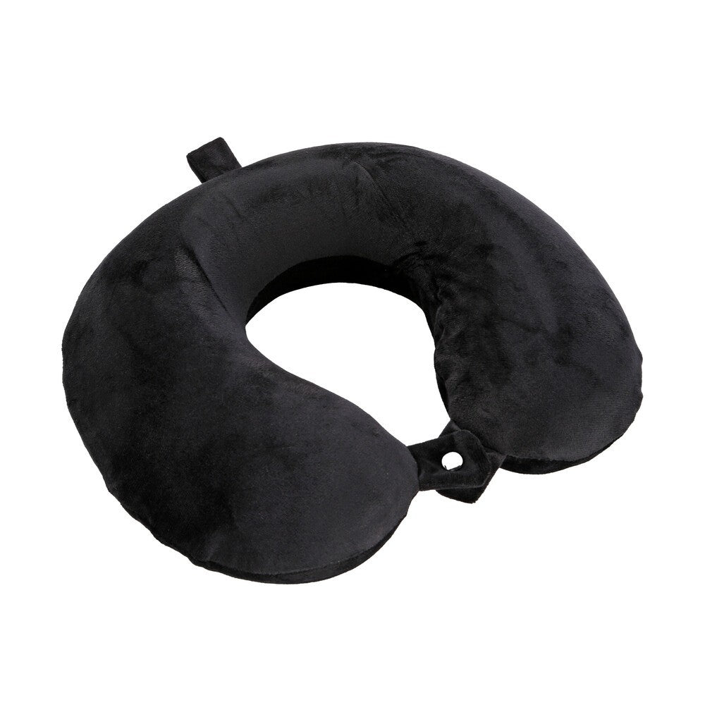 Memory-Wrap Cuscino per Collo in Memory Foam da viaggio Nero - 88159