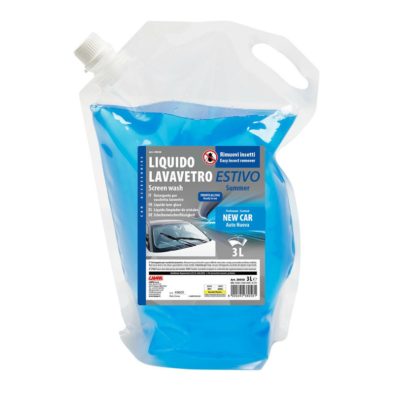 Liquido Lavavetro Estivo Rimuovi Insetti pronto all'uso 3000 ml New car - 88292