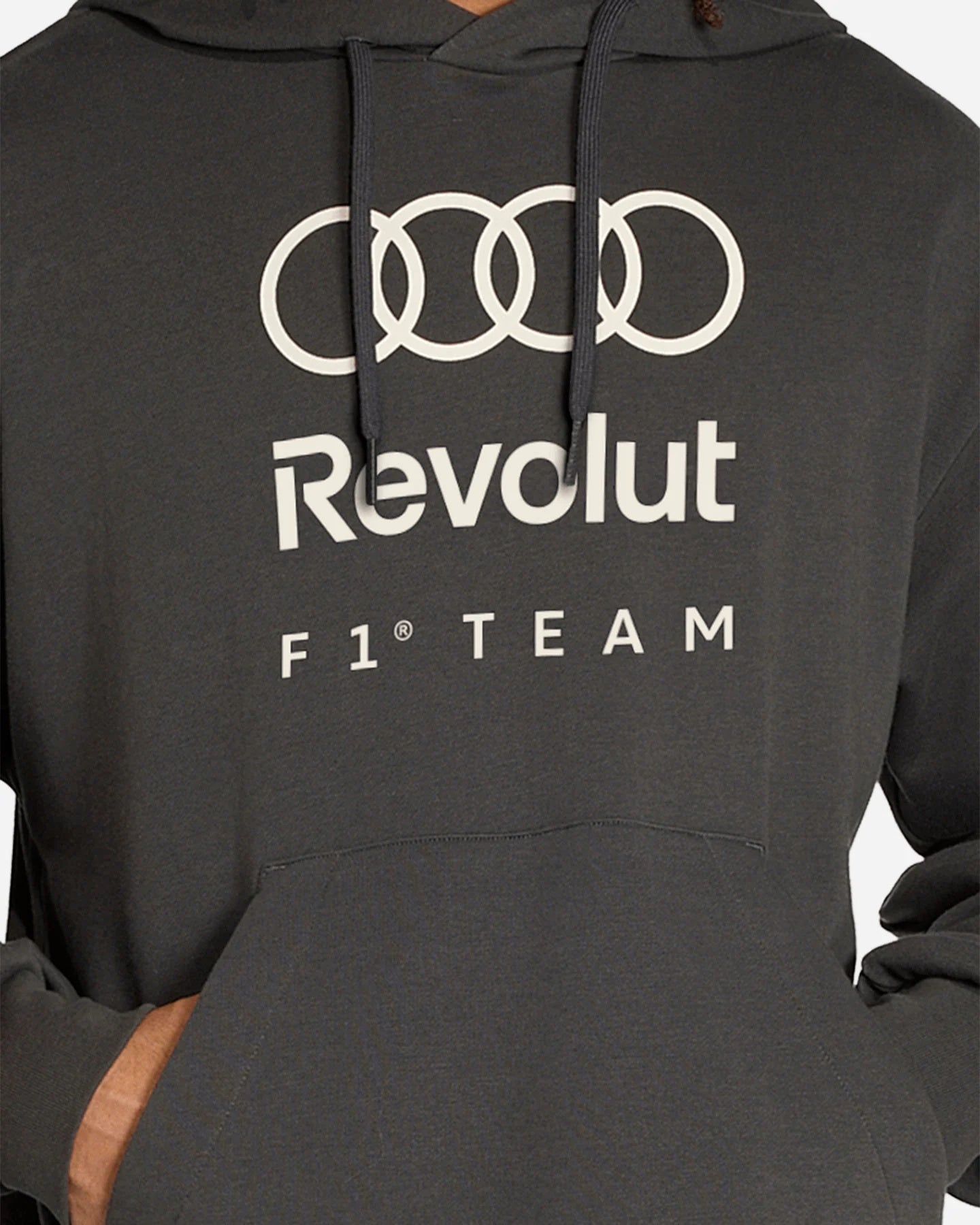 Audi Revolut F1 Team 2026 Felpa DNA Con Cappuccio Utility Black-4