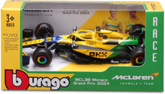 McLaren MCL38 2nd Monaco GP F1 2024 Oscar Piastri 1:43 No Driver - 88360