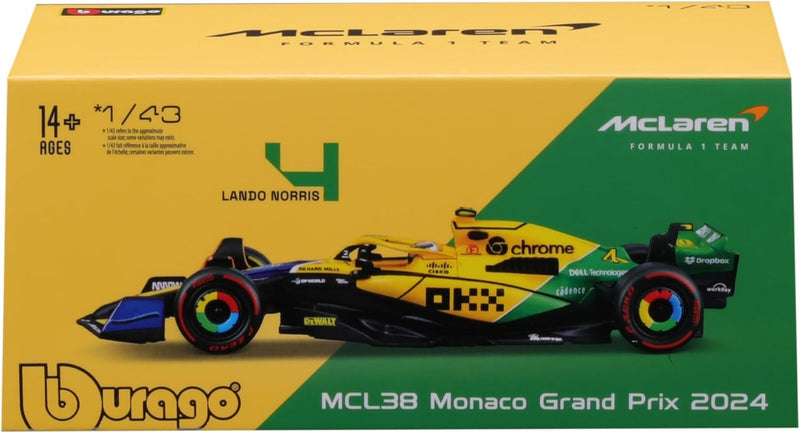 McLaren MCL38 4th Monaco GP F1 2024 Lando Norris 1:43 - 88385