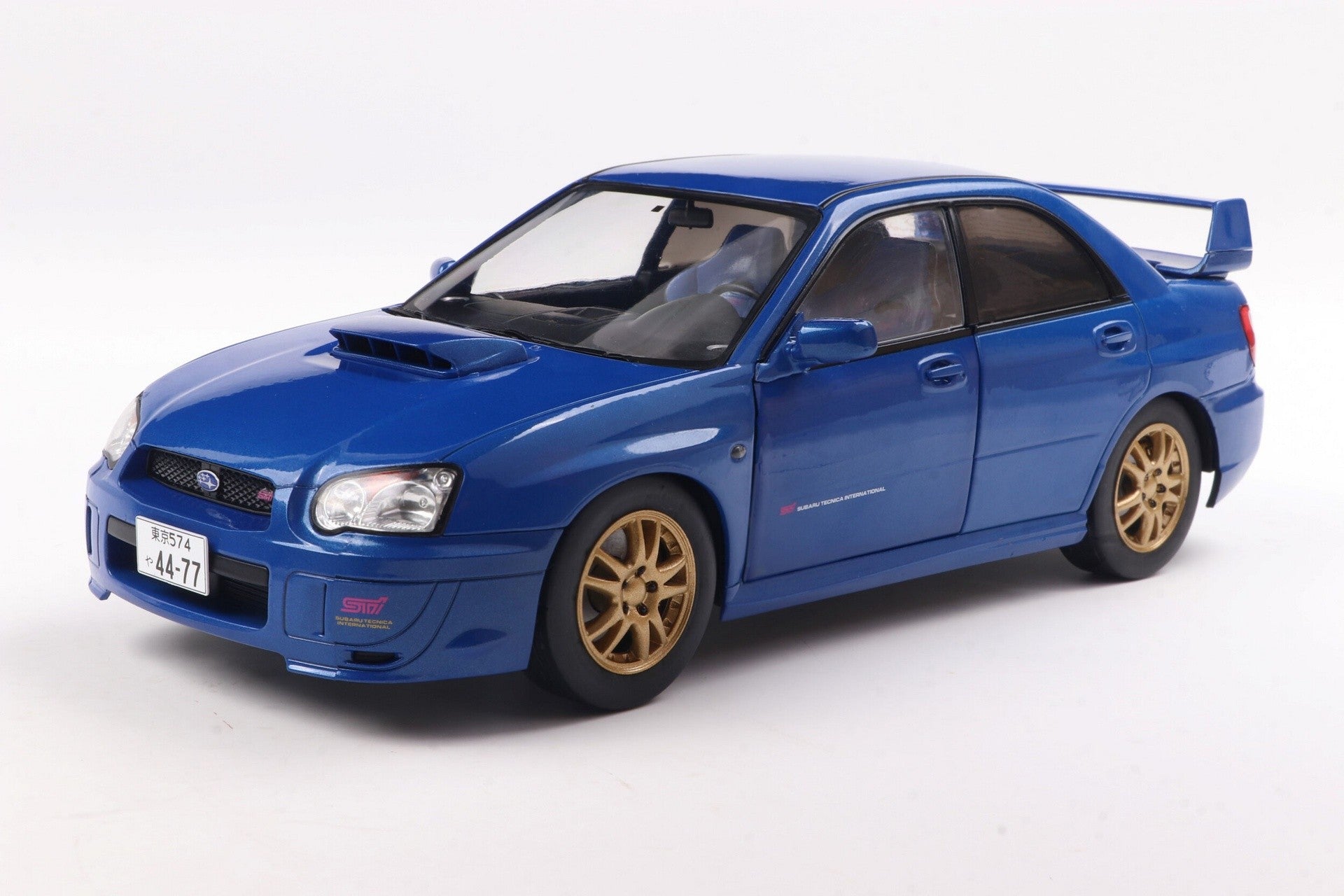Subaru Impreza WRX STI 2003 sonic blue 1:18 Solido - 88520