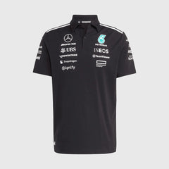 Mercedes-AMG Petronas F1 2025 Team Polo Adidas Black - 88550