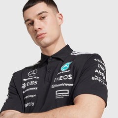 Mercedes-AMG Petronas F1 2025 Team Polo Adidas Black - 88551