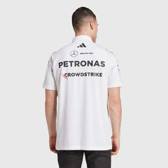 Mercedes-AMG Petronas F1 2025 Team Polo Adidas White - 88561