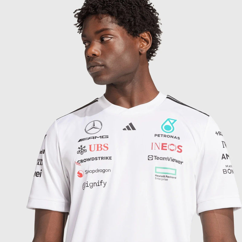 Mercedes-AMG Petronas F1 2025 Team T-Shirt Adidas White - 88570