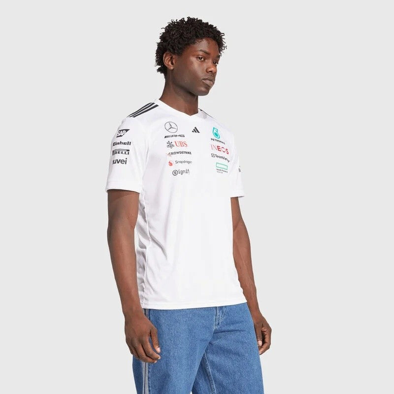 Mercedes-AMG Petronas F1 2025 Team T-Shirt Adidas White - 88572