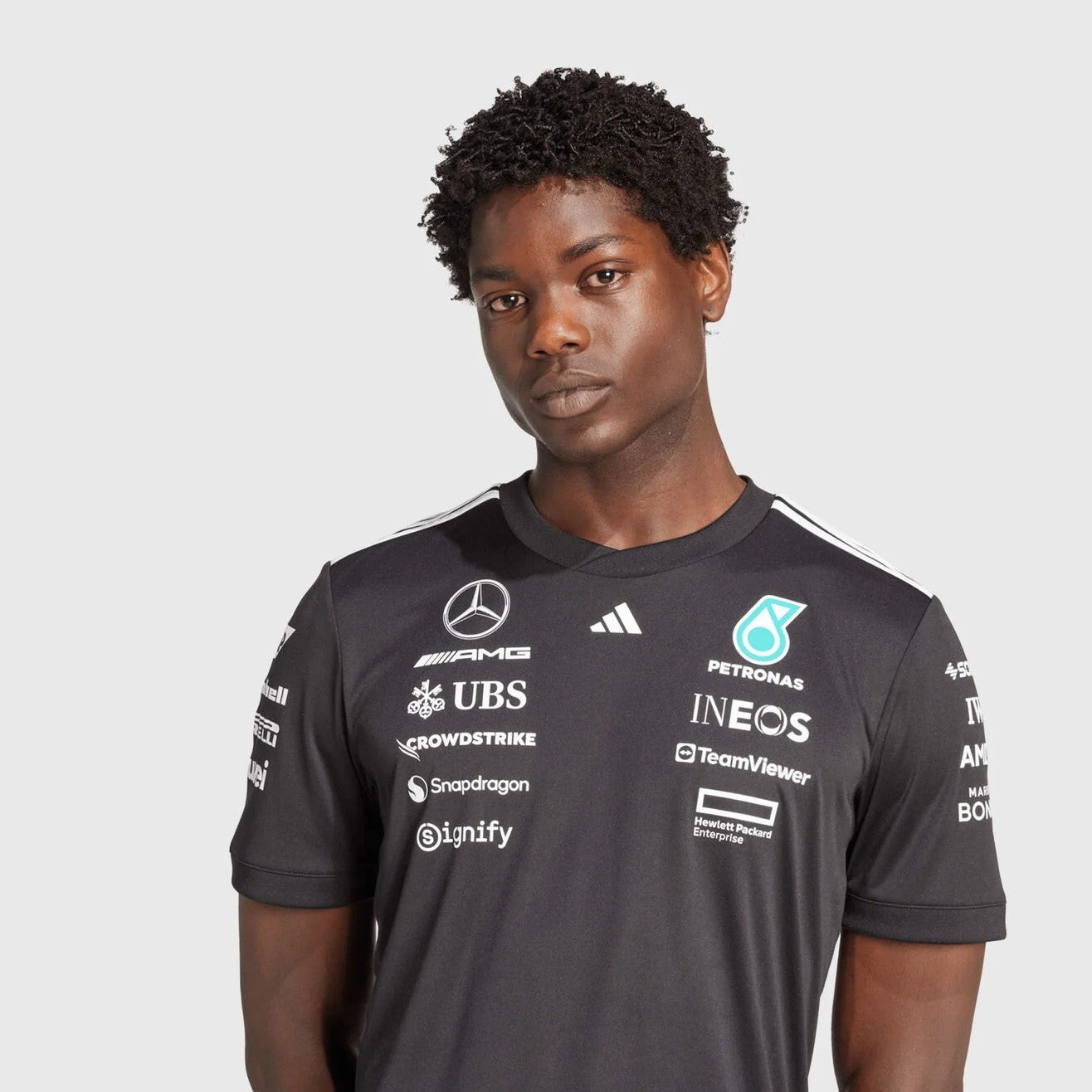 Mercedes-AMG Petronas F1 2025 Team T-Shirt Adidas Black - 88579