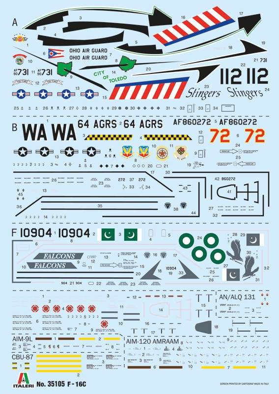 F-16C Fighting Falcon War Thunder Kit 1:48 - 88584