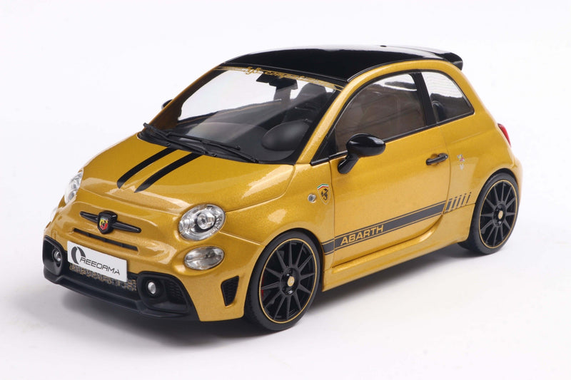 Fiat F595 Abarth 2024 Solido Works Yellow Metallic - Black 1:18 - 88624