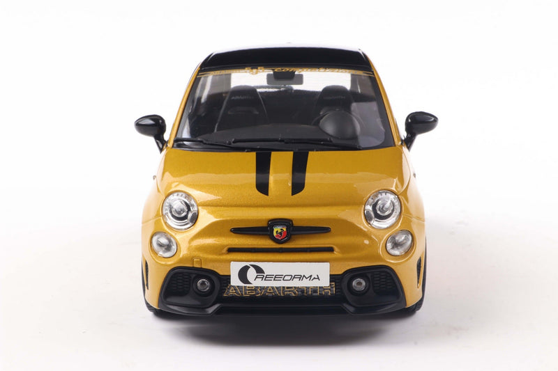 Fiat F595 Abarth 2024 Solido Works Yellow Metallic - Black 1:18 - 88630