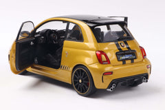 Fiat F595 Abarth 2024 Solido Works Yellow Metallic - Black 1:18 - 88631