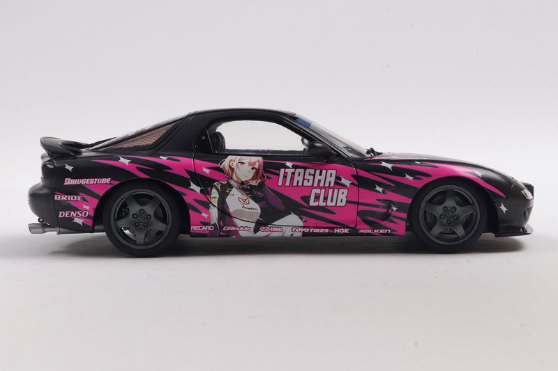 Mazda RX7 (FD3) RS Solido Works Itasha Club pink - black 1:18 - 88724