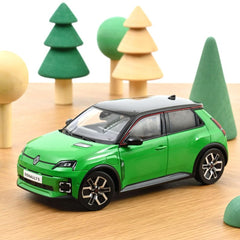 Renault 5 E-Tech 100% Electrique 2024 Pop Green - Black 1:18 - 88838