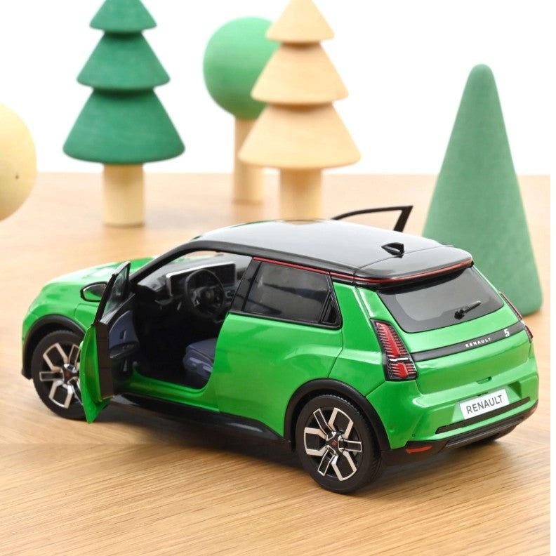 Renault 5 E-Tech 100% Electrique 2024 Pop Green - Black 1:18 - 88839