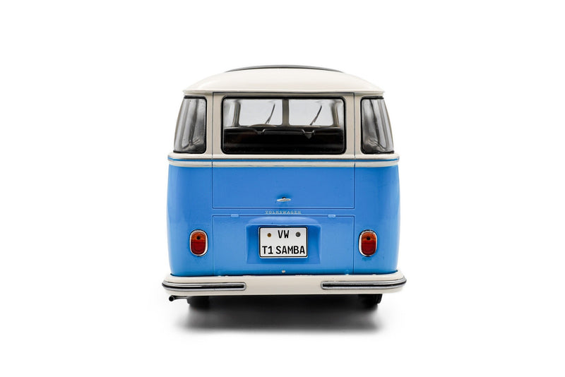 Volkswagen T1 Samba Minibus 1962 Light Blue White 1:18 - 88858