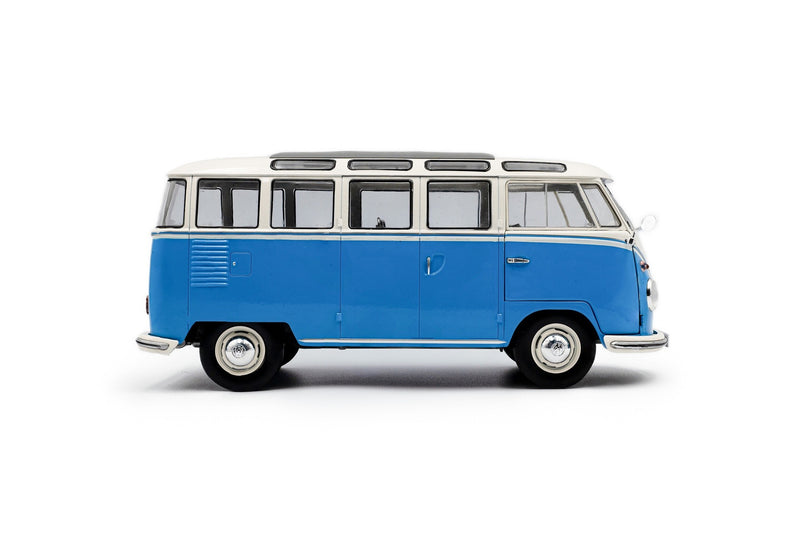 Volkswagen T1 Samba Minibus 1962 Light Blue White 1:18 - 88860