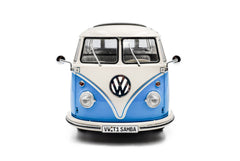 Volkswagen T1 Samba Minibus 1962 Light Blue White 1:18 - 88861