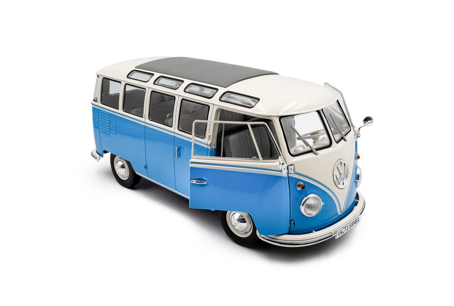 Volkswagen T1 Samba Minibus 1962 Light Blue White 1:18 - 88862