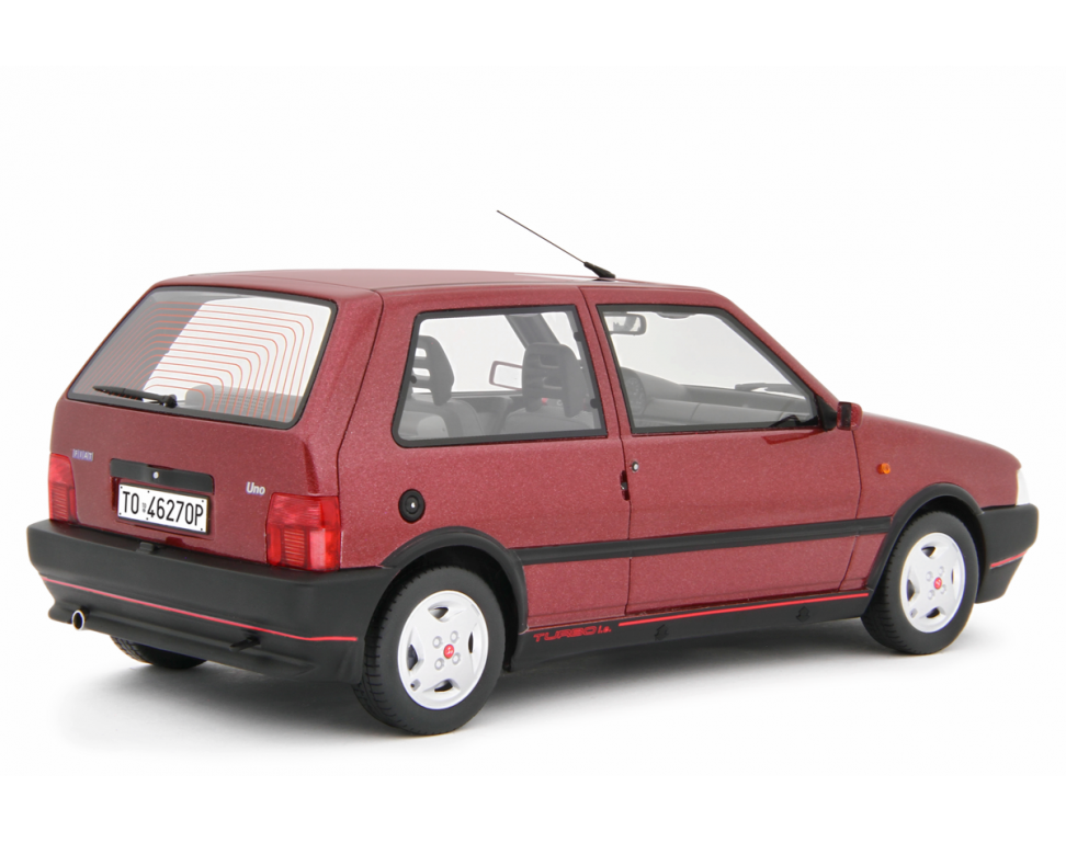 Fiat Uno Turbo i.e. 1.4 1990 Rosso Shiraz 1:18 - 88974