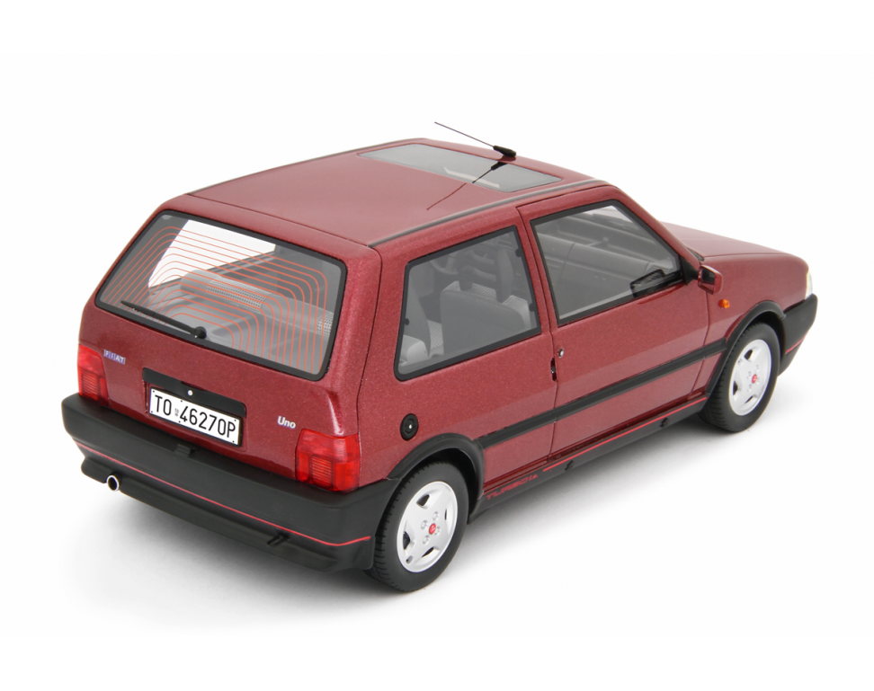 Fiat Uno Turbo i.e. 1.4 1990 Rosso Shiraz 1:18 - 88976