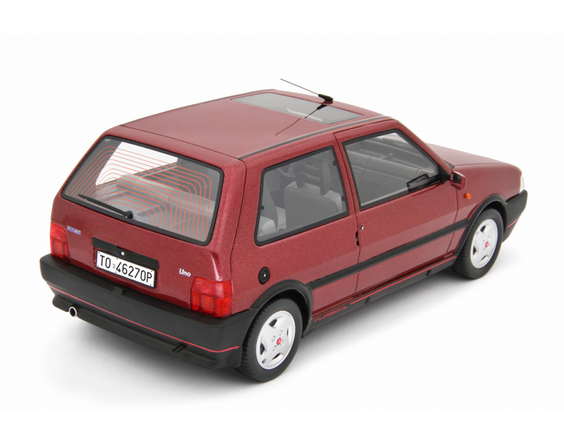 Fiat Uno Turbo i.e. 1.4 1990 Rosso Shiraz 1:18 - 88976