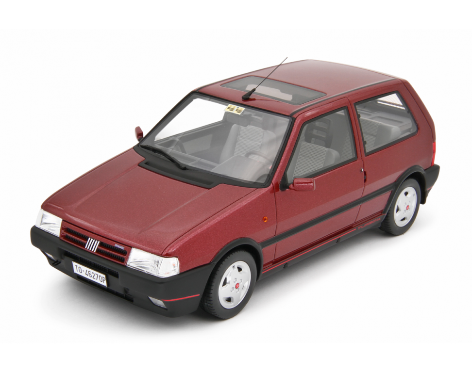 Fiat Uno Turbo i.e. 1.4 1990 Rosso Shiraz 1:18 - 88977