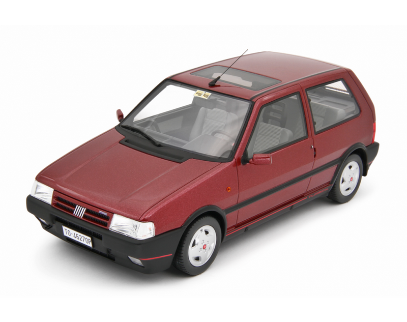 Fiat Uno Turbo i.e. 1.4 1990 Rosso Shiraz 1:18 - 88977