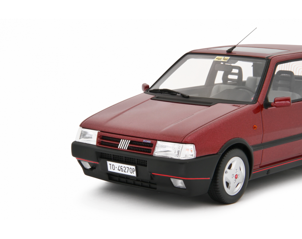 Fiat Uno Turbo i.e. 1.4 1990 Rosso Shiraz 1:18 - 88978