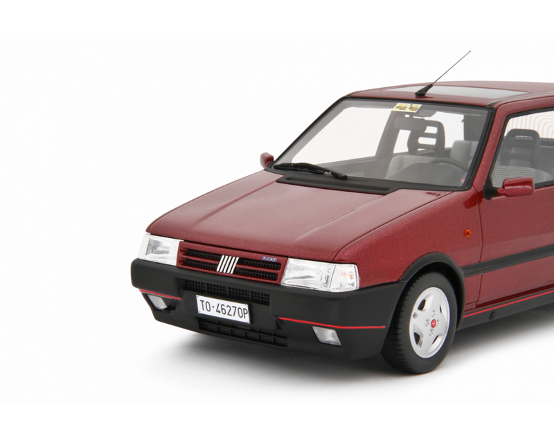 Fiat Uno Turbo i.e. 1.4 1990 Rosso Shiraz 1:18 - 88978