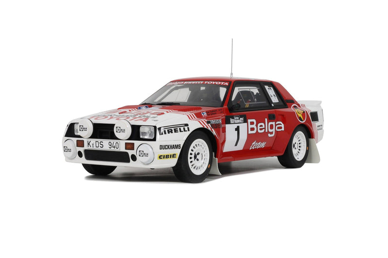 Toyota Celica Twin Cam Tutbo Team Belga 1985 Rally Haspengouw J. Kankkunen - F. Gallagher 1:18 - 89113