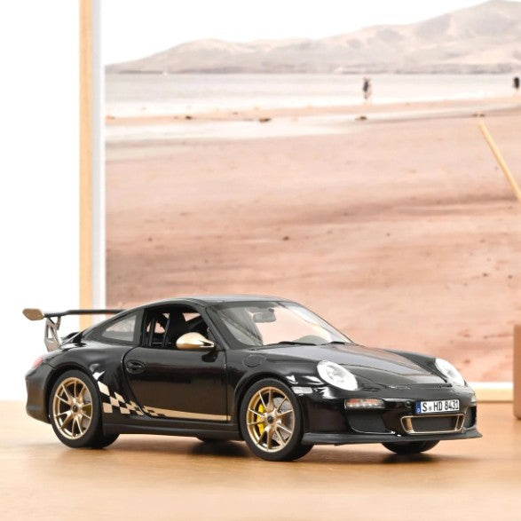 Porsche 911 (997.2) GT3 RS 2009 Black - Gold 1:18 - 89179