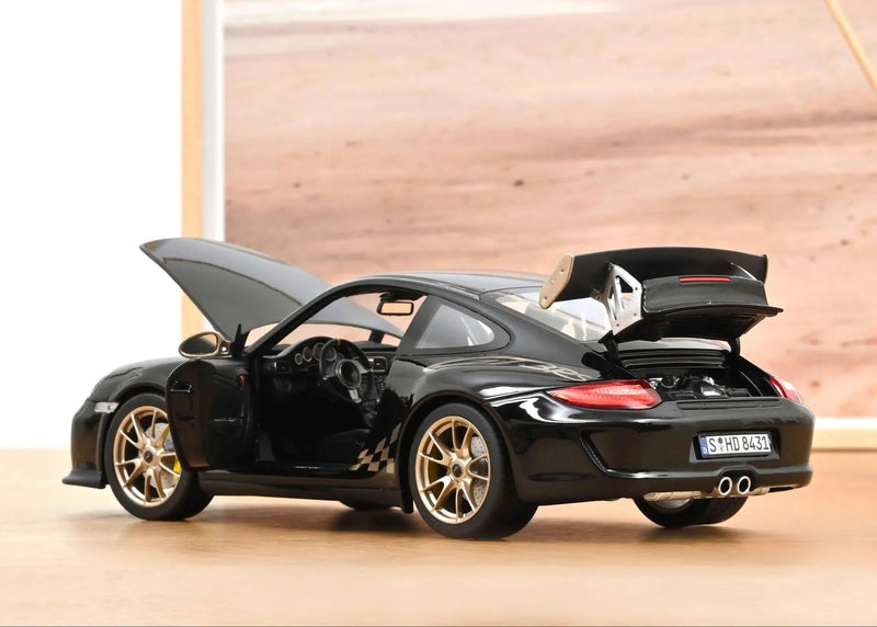 Porsche 911 (997.2) GT3 RS 2009 Black - Gold 1:18 - 89180