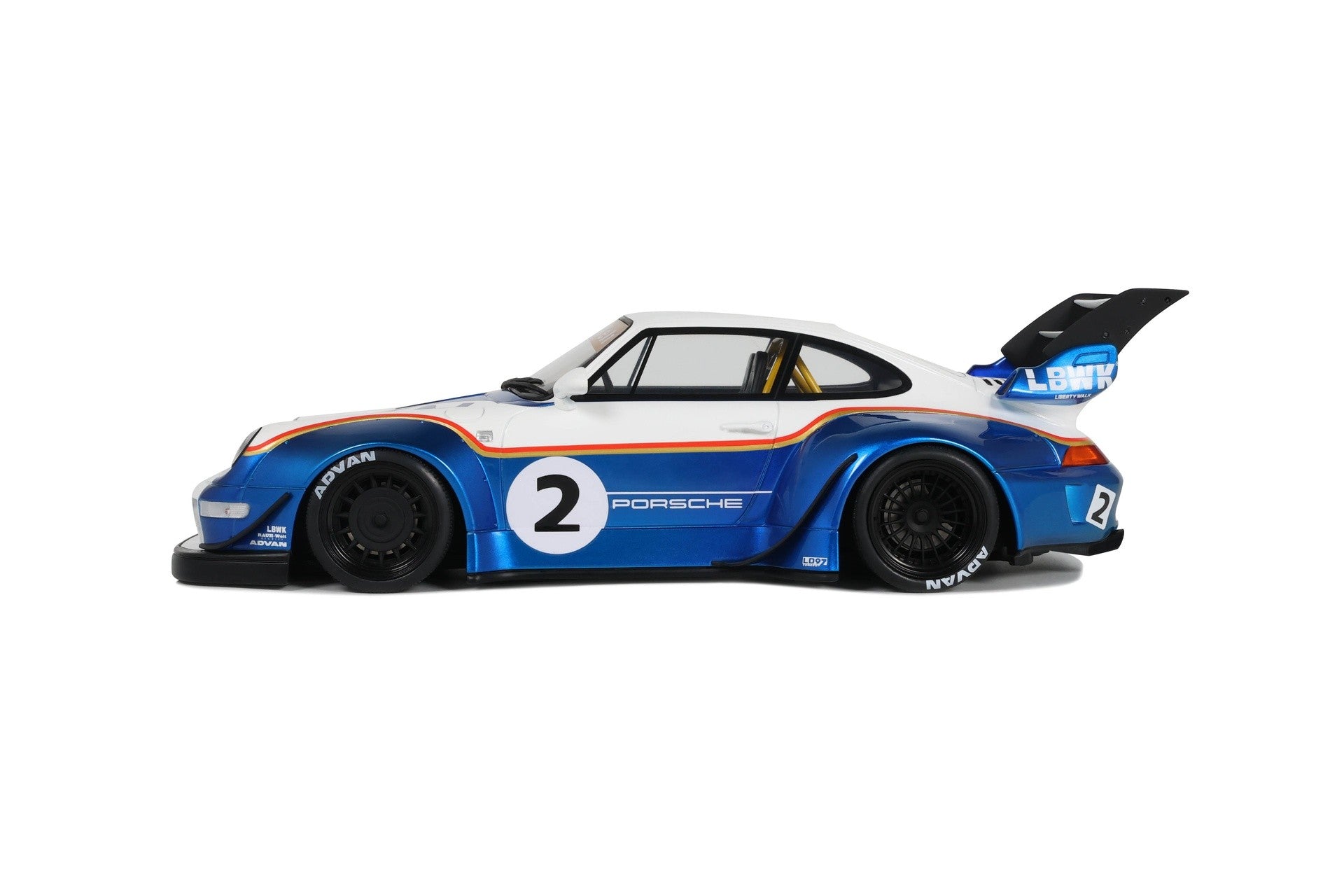 Porsche 911 (993) RWB 2023 Liberty Walk Blue 1:18 - 89234