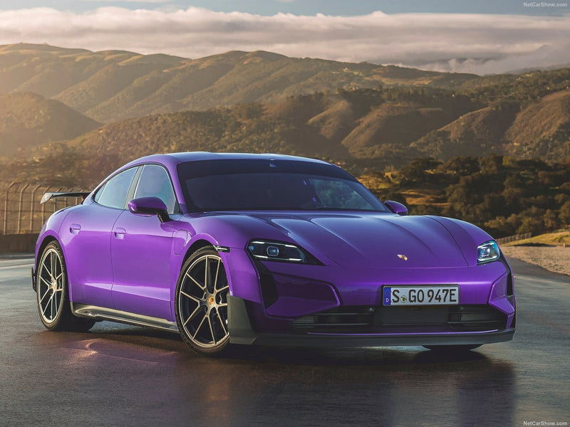 Porsche Taycan Turbo 2023 Purple 1:18 - 89244