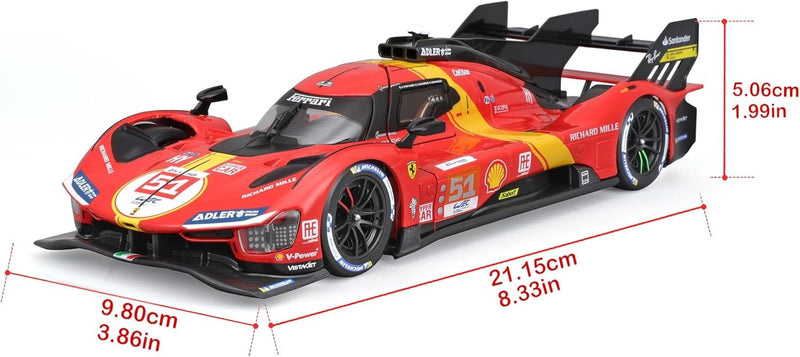 Ferrari 499P 3.0L Turbo V6 Team Ferrari AF Corse 51 24h Le Mans 2023 Pierguidi- Calado - Giovinazzi 1:24 Kit - 89360