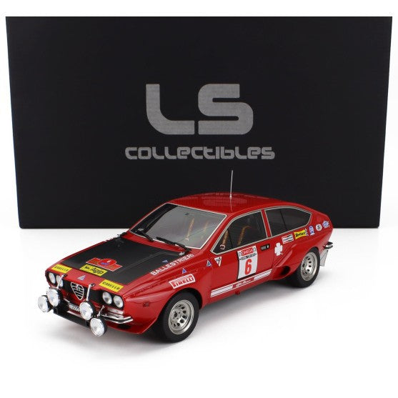 Alfa Romeo Alfetta GT GR.2 night version 6 Winner Rally Isola d'Elba 1975 Amilcare Ballestrieri - Enrico Gigli 1:18RICO GIGLI 1:18 - 89391