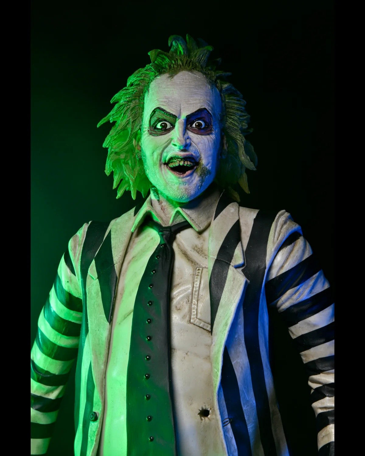 Beetlejuice 1988 Stripe Suit Beetlejuice Talking Action Figure 1:4 - 89479